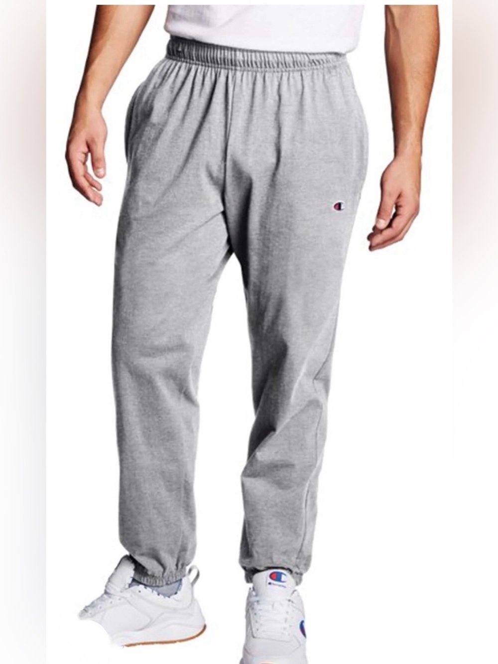 Champion Men's Light Gray Fleece Joggers